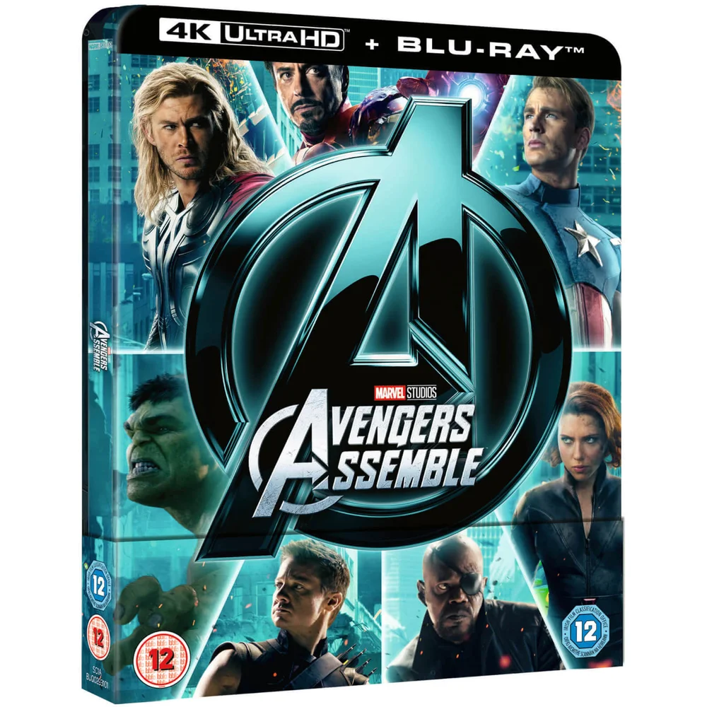 Avengers Assemble 4K Ultra HD (Includes 2D Version) - Zavvi Exclusive Steelbook Image 1