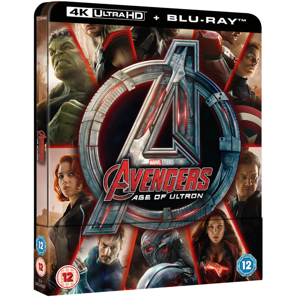 Avengers Age Of Ultron 4K Ultra HD (Includes 2D Version) - Zavvi Exclusive Steelbook Image 1