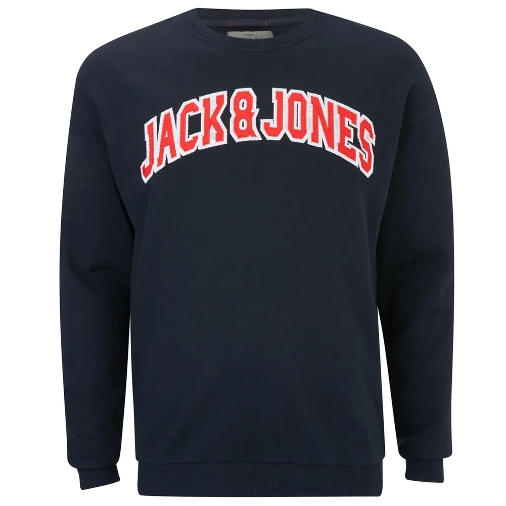 Jack & Jones Originals Men's Urbia Sweatshirt - Total Eclipse - S - Blue Image 1