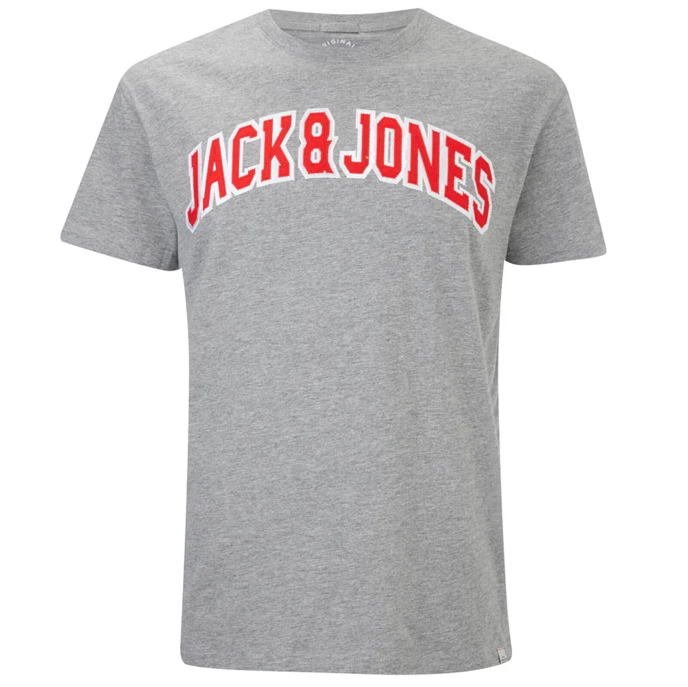 Jack & Jones Originals Men's Urbia T-Shirt - Light Grey Marl - S - Grey Image 1