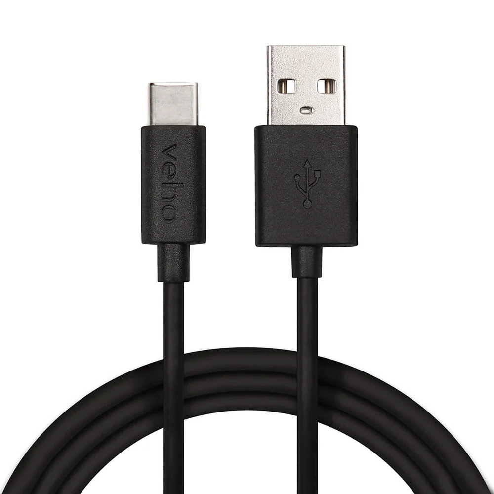 Veho 1m USB to USB Type C Cable - Black Image 1