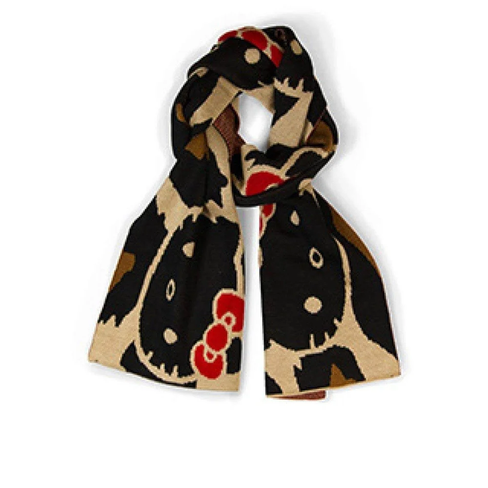 Loungefly Sanrio Hello Kitty Brown Leopard Scarf Image 1