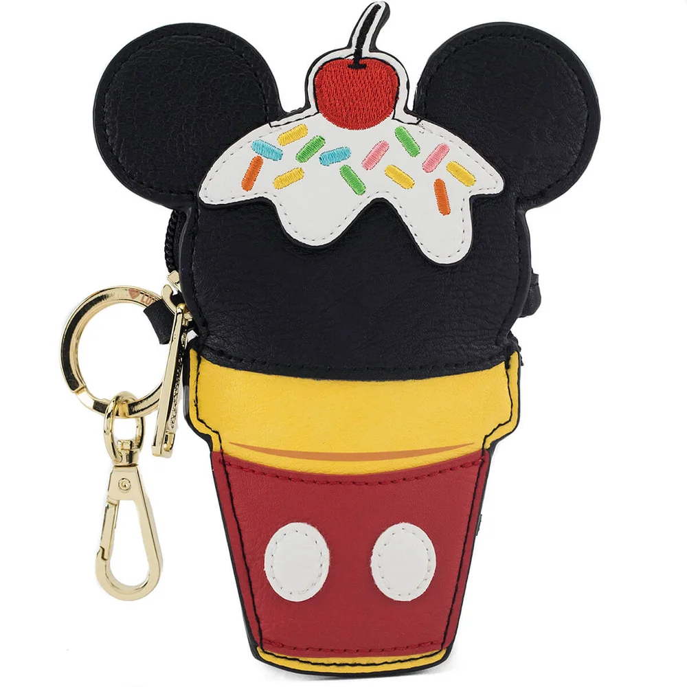 Loungefly Disney Mickey Mouse Ice Cream Cone Coin Bag Image 1