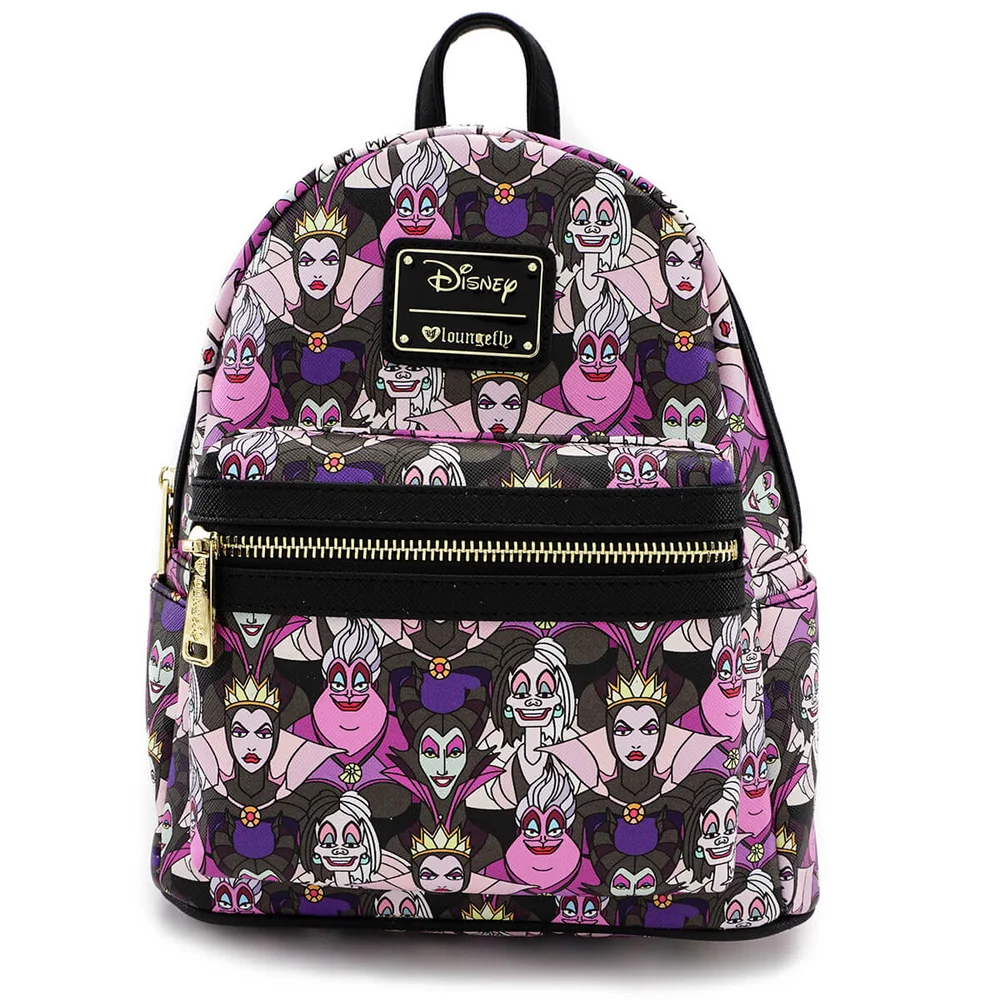 Loungefly Disney Villains AOP Mini Backpack Image 1