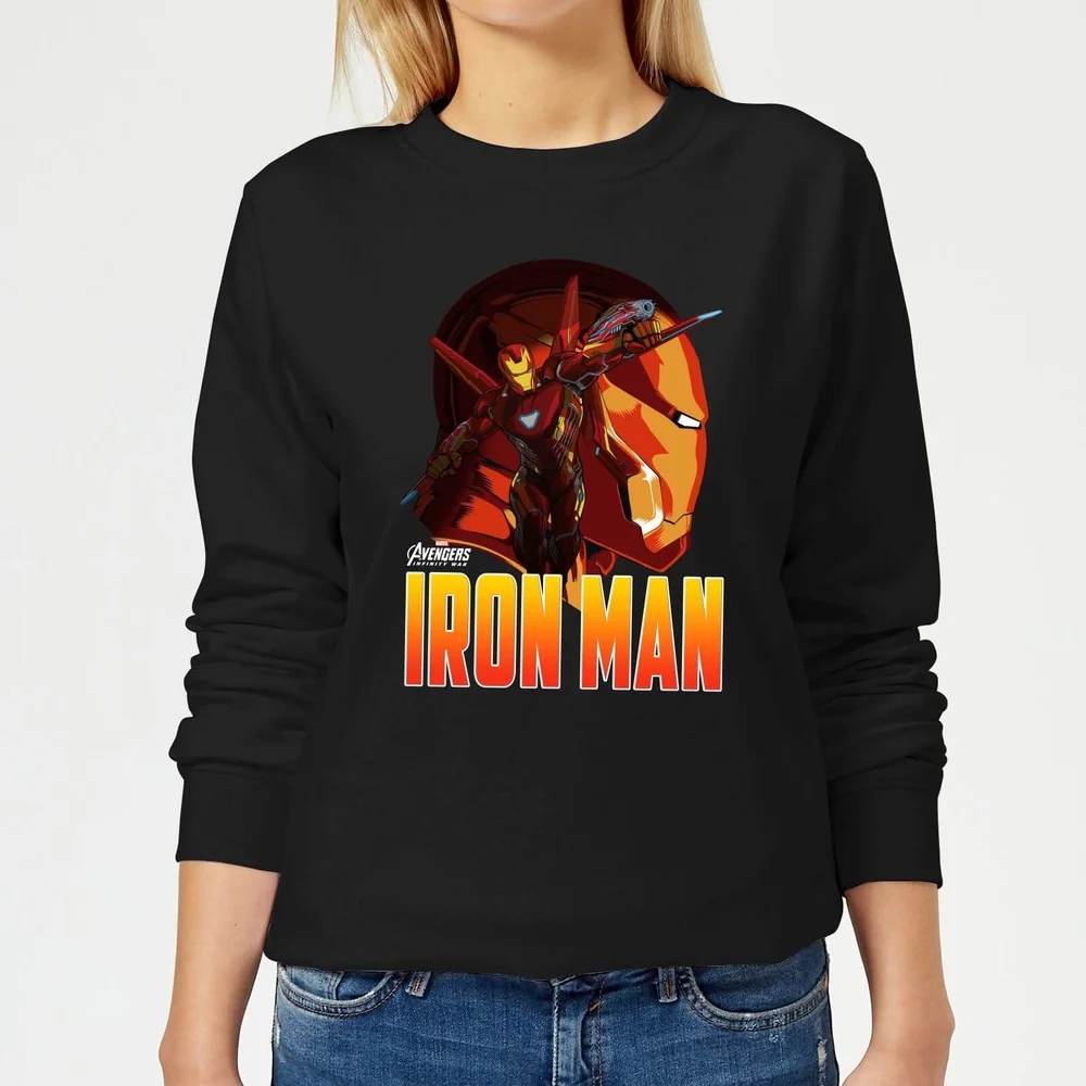 Avengers Iron Man Women's Sweatshirt - Black - S Image 1