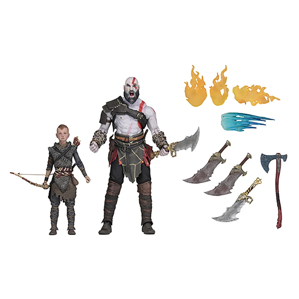 NECA God of War (2018) Ultimate Kratos and Atreus 7 Inch Scale Action Figures (2 Pack) Image 1