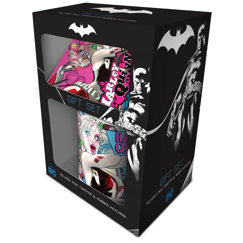 DC Comics (Harley Quinn) Mug, Coaster and Keychain Set Image 1
