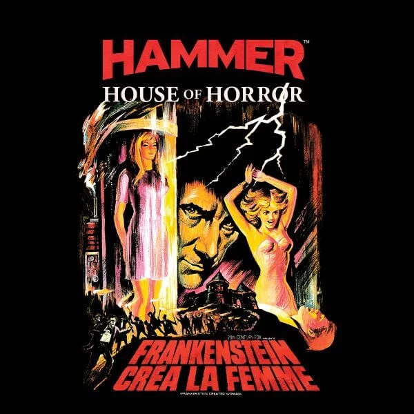 Hammer Horror Frankenstein Crea La Femme Women's T-Shirt - Black