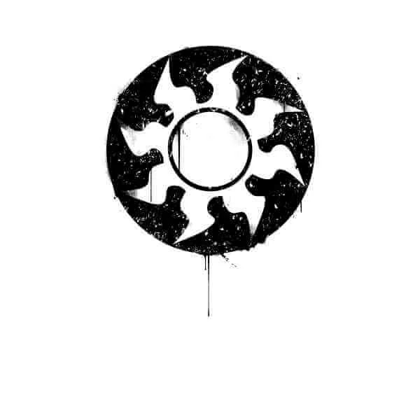 Magic The Gathering White Mana Splatter Men's T-Shirt - White