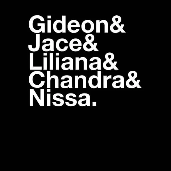 Magic The Gathering Names Women's T-Shirt - Black