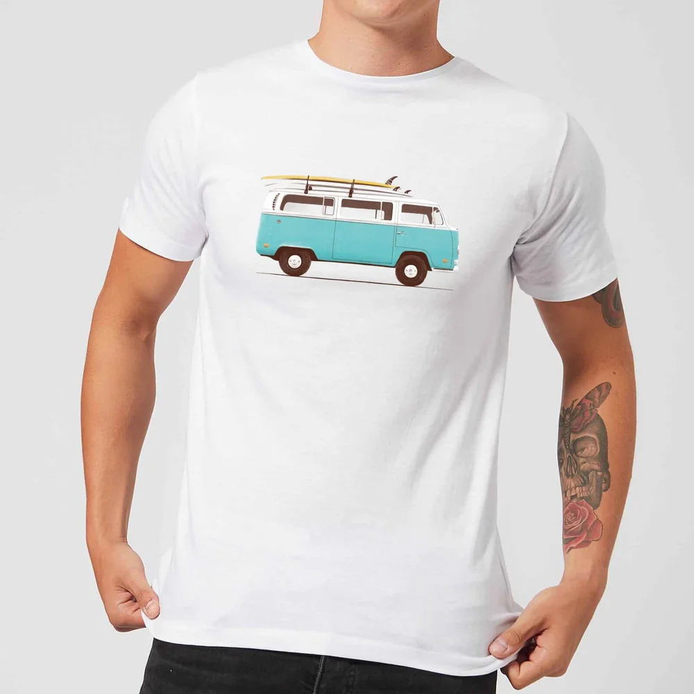 Florent Bodart Blue Van Men's T-Shirt - White - 5XL Image 1