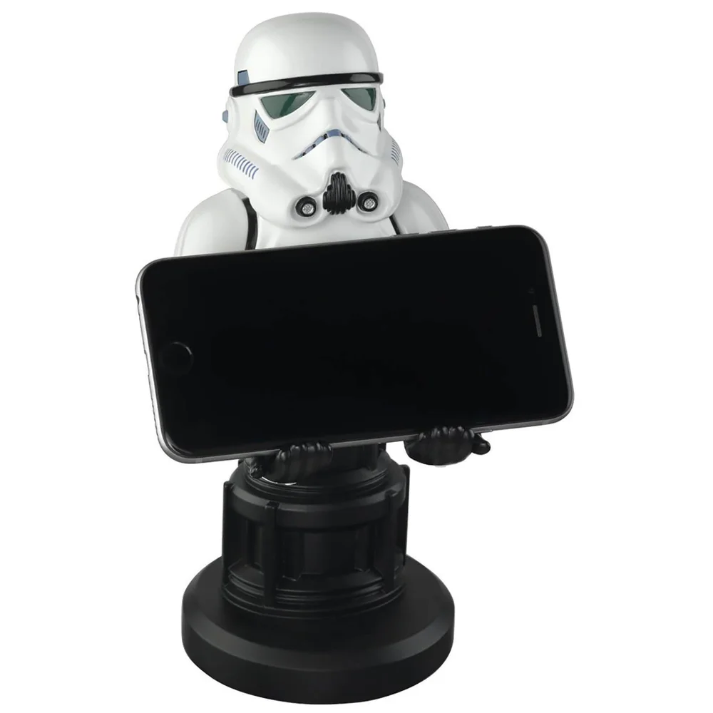 Star Wars Collectable Stormtrooper 8 Inch Cable Guy Controller and Smartphone Stand Image 1