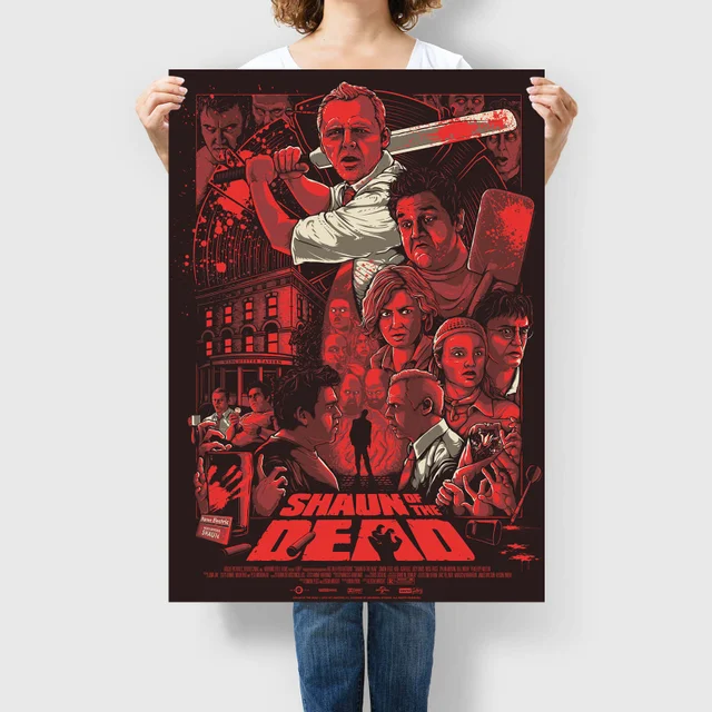Shaun of the Dead "Who Died and Made You King of the Zombies" Screenprint