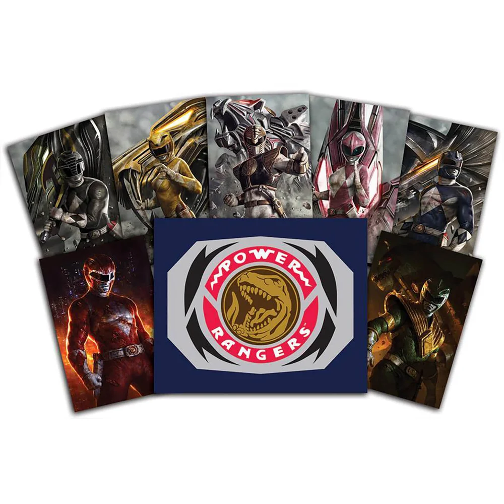 Power Ranger Power Pack 6.5 x 10 Inch Lithograph Prints by Dave Rapoza and Carlos Dattoli - SDCC Exclusive (Set of 7) Image 1