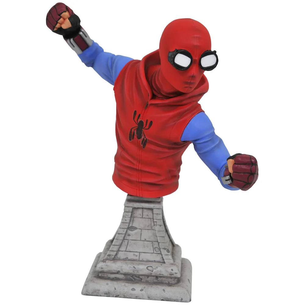 Diamond Select Marvel Spider-Man Homecoming Bust Statue Homemade Suit 15 cm Image 1