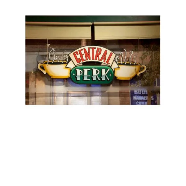 Friends Central Perk Coffee Sign Women's T-Shirt - White