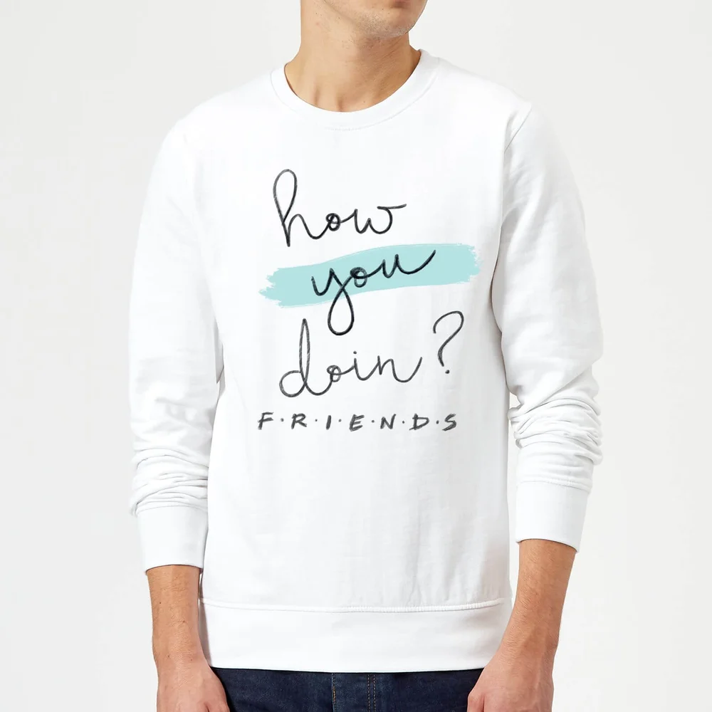 Friends How You Doin? Sweatshirt - White - S Image 1