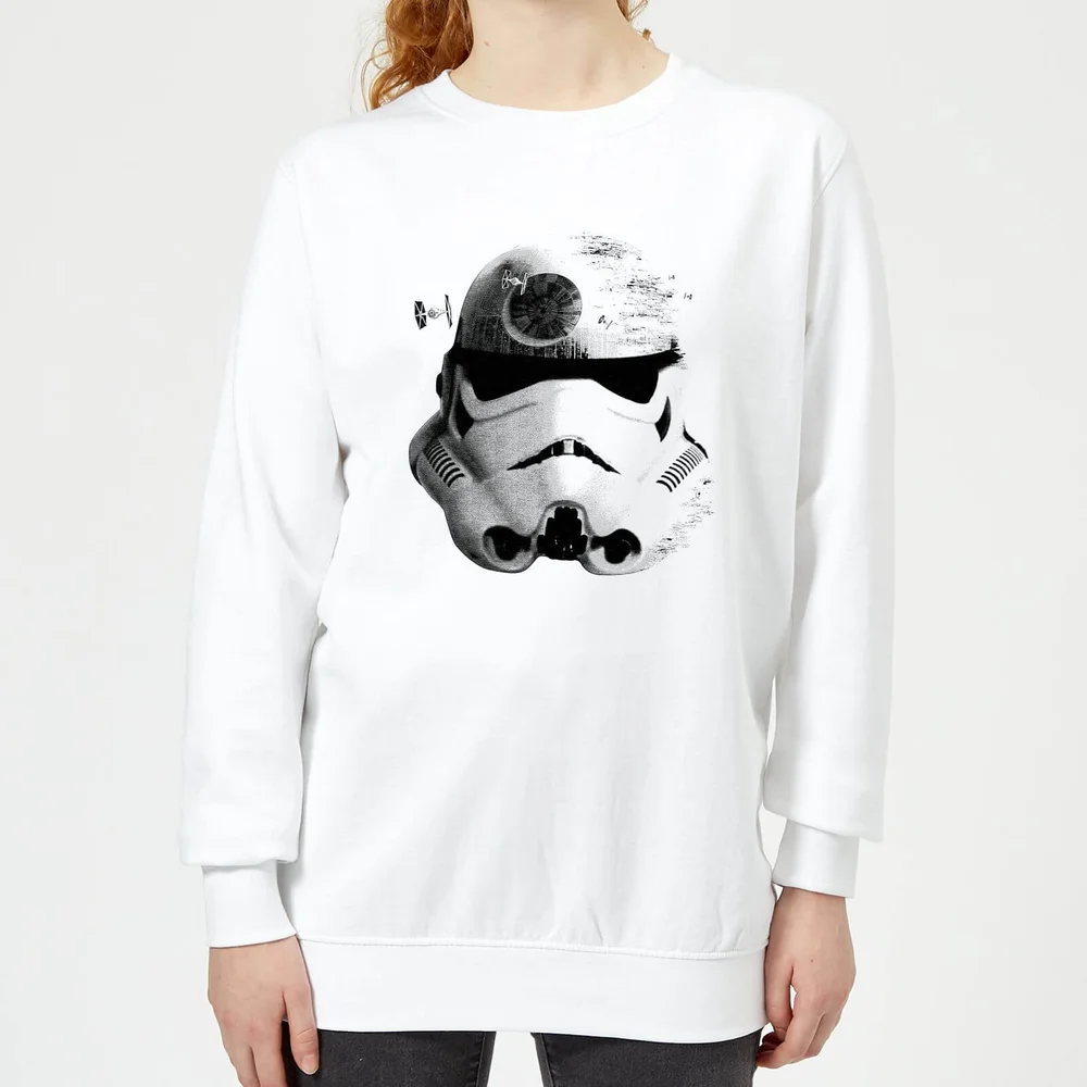 Star Wars Command Stormtrooper Death Star Women's Sweatshirt - White - S Image 1