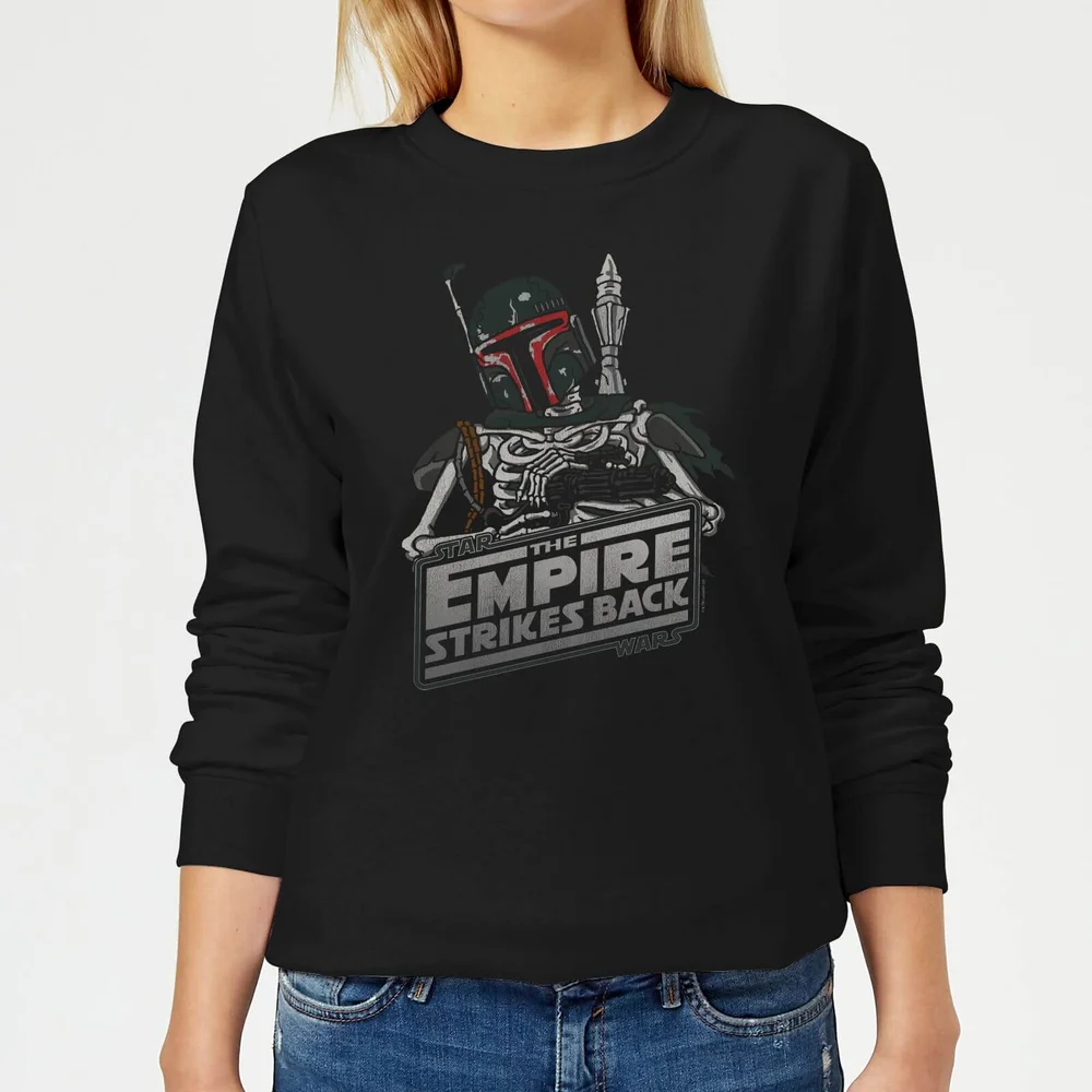 Star Wars Boba Fett Skeleton Women's Sweatshirt - Black - S Image 1