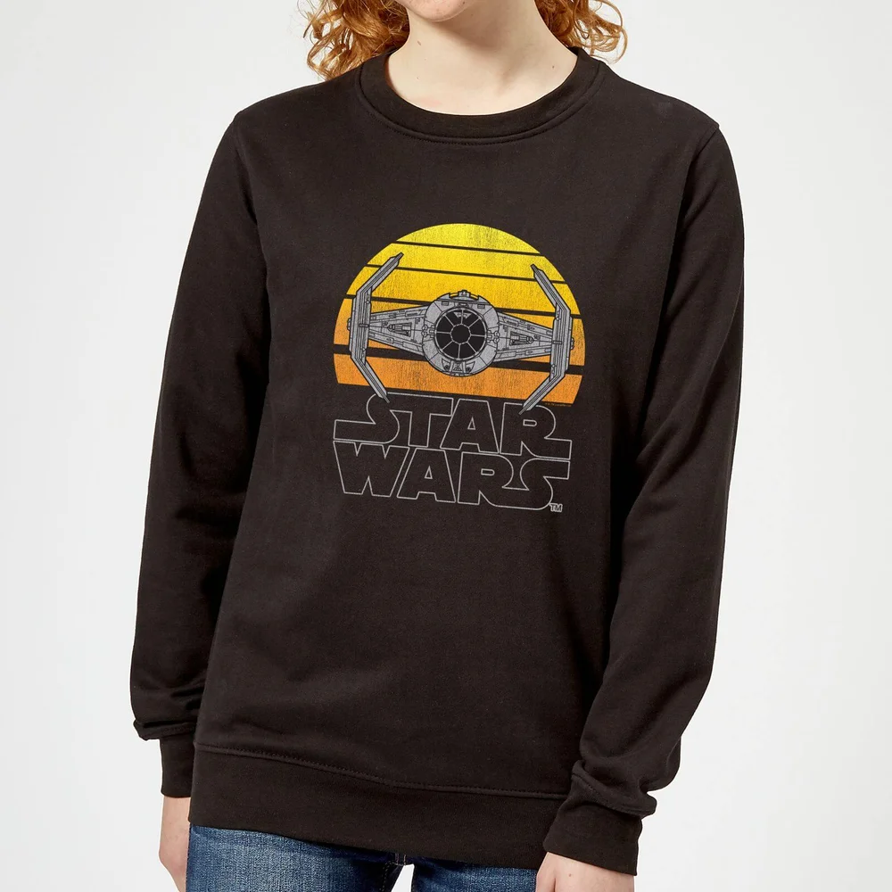 Star Wars Sunset Tie Women's Sweatshirt - Black - S Image 1