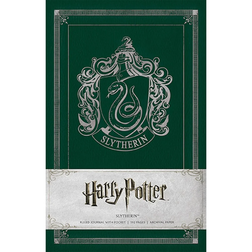 Slytherin Crest Hardcover Ruled Journal Image 1