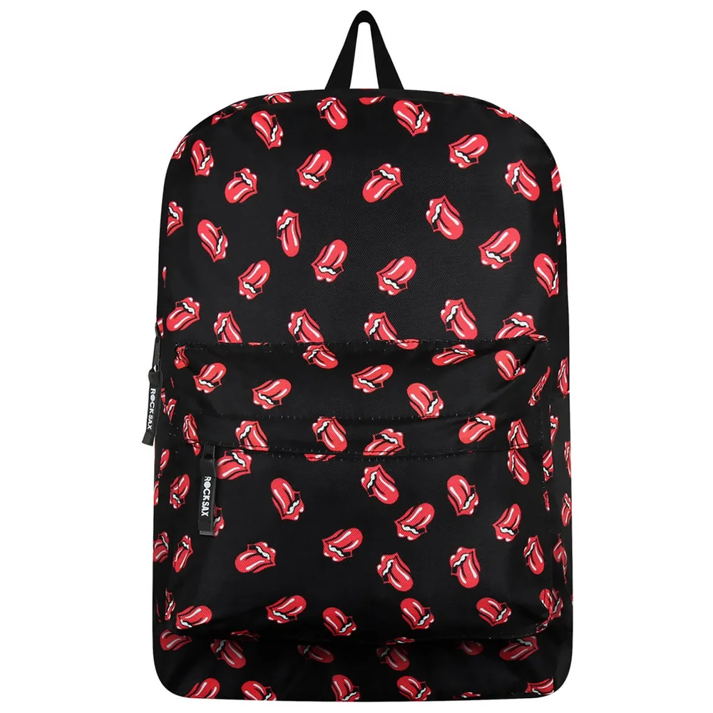 Rocksax The Rolling Stones Classic All-Over Tongue Rucksack Image 1