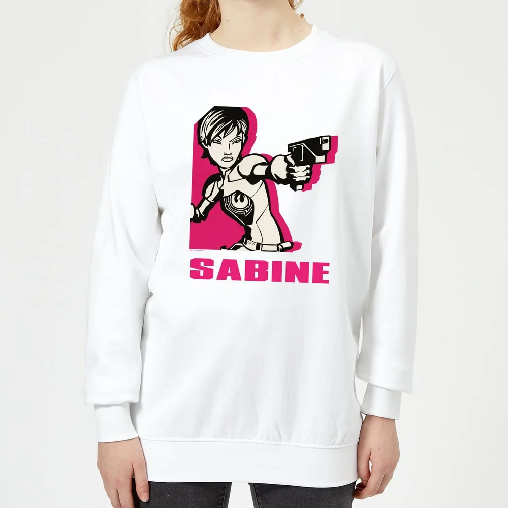 Star Wars Rebels Sabine Women's Sweatshirt - White - S Image 1