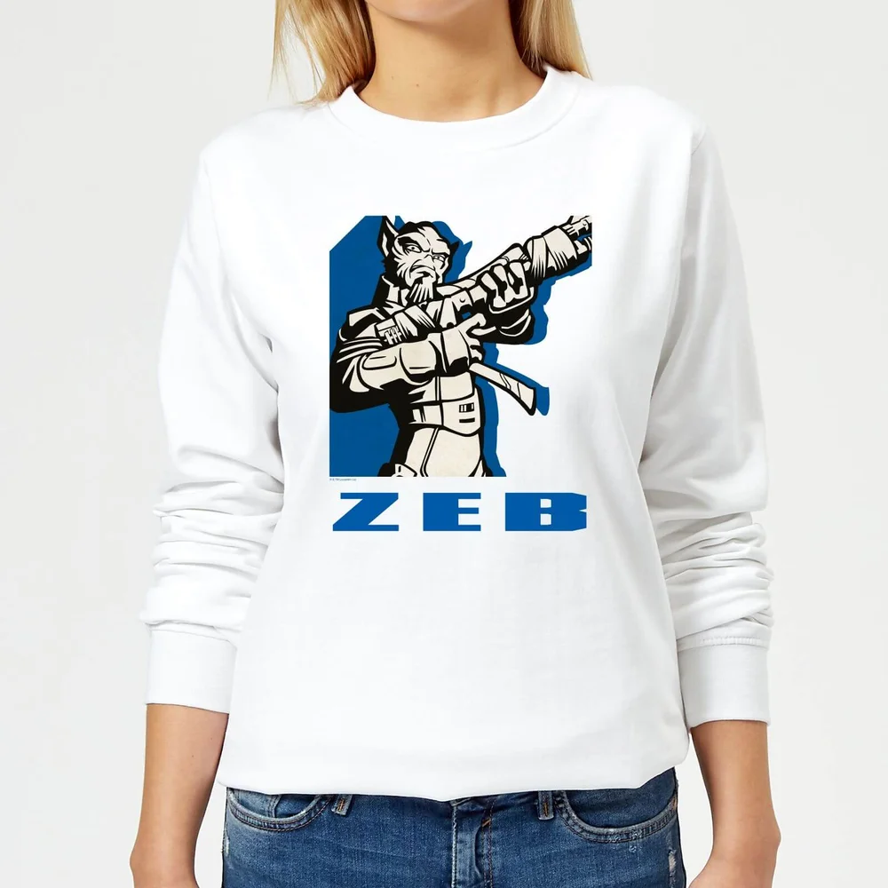 Star Wars Rebels Zeb Women's Sweatshirt - White - S Image 1