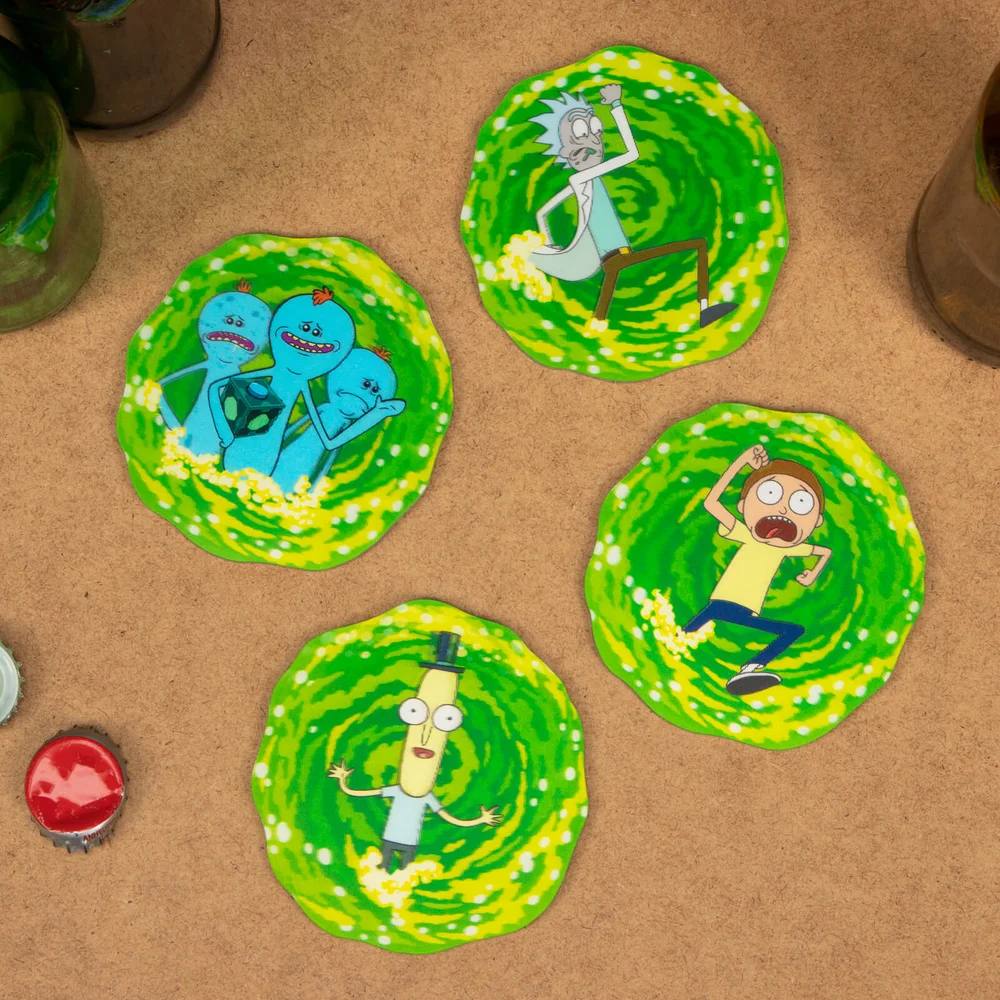 Rick and Morty 3D Coasters Image 1