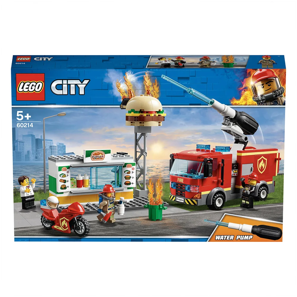 LEGO City: Burger Bar Fire Rescue Engine Toy (60214) Image 1