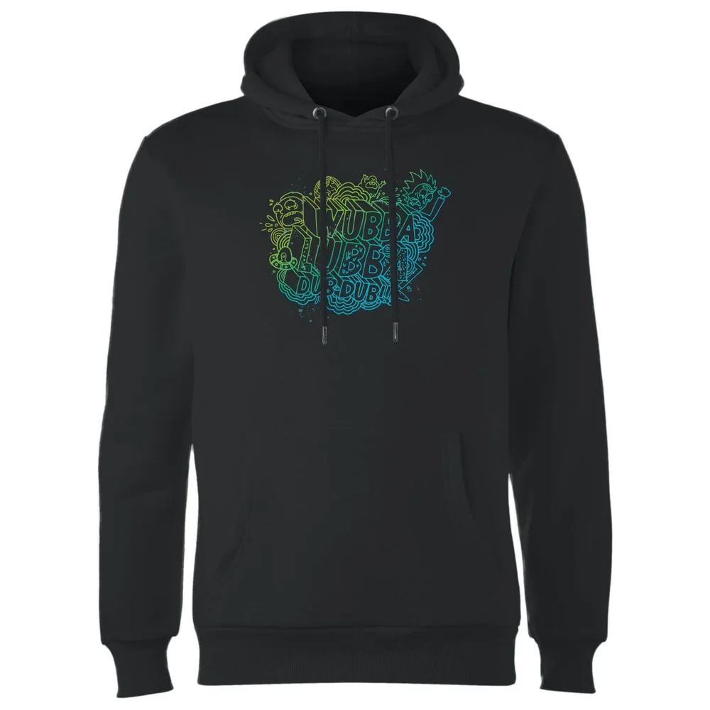 Rick and Morty Wubba Lubba Dub Dub Hoodie - Black - S Image 1