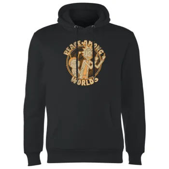 Rick and Morty Peace Among Worlds Hoodie - Black