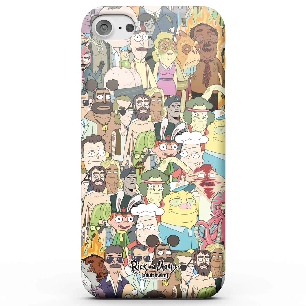 Rick and Morty Interdimentional TV Characters Phone Case for iPhone and Android - iPhone 5/5s - Snap Case - Matte Image 1