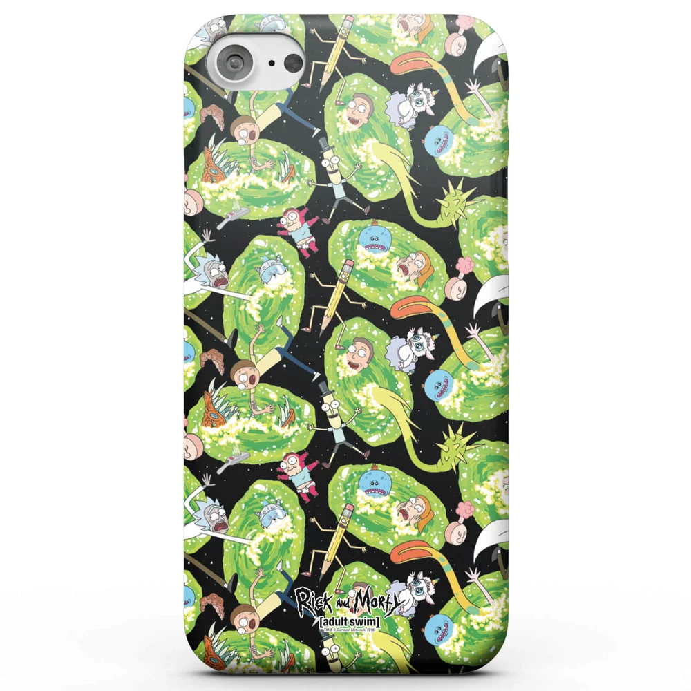 Rick and Morty Portals Characters Phone Case for iPhone and Android - Snap Case - Matte Image 1