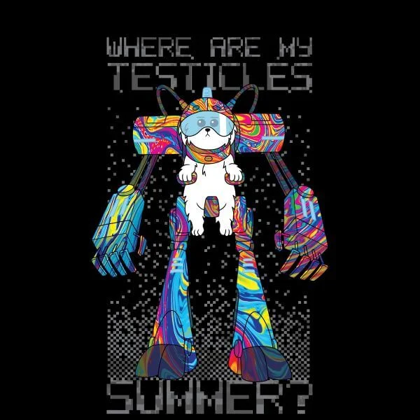 Rick and Morty Where Are My Testicles Summer Women's T-Shirt - Black