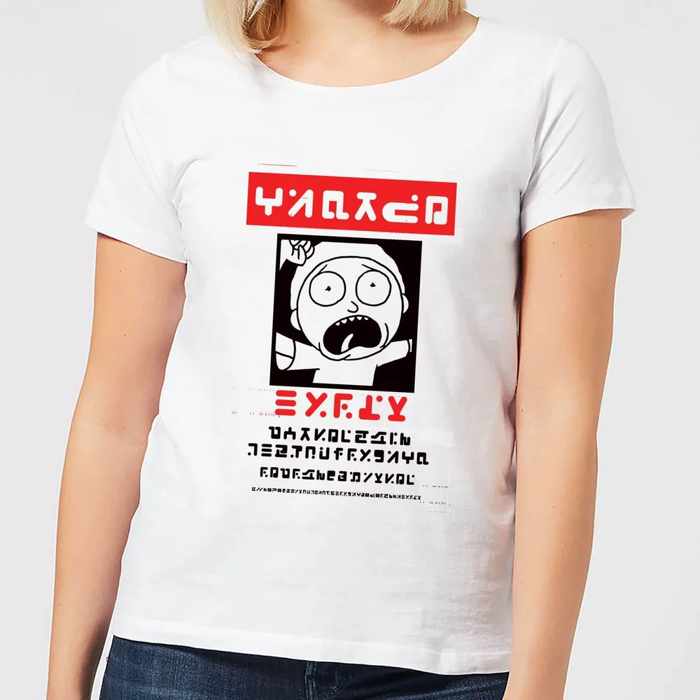 Rick and Morty Wanted Morty Women's T-Shirt - White - S Image 1