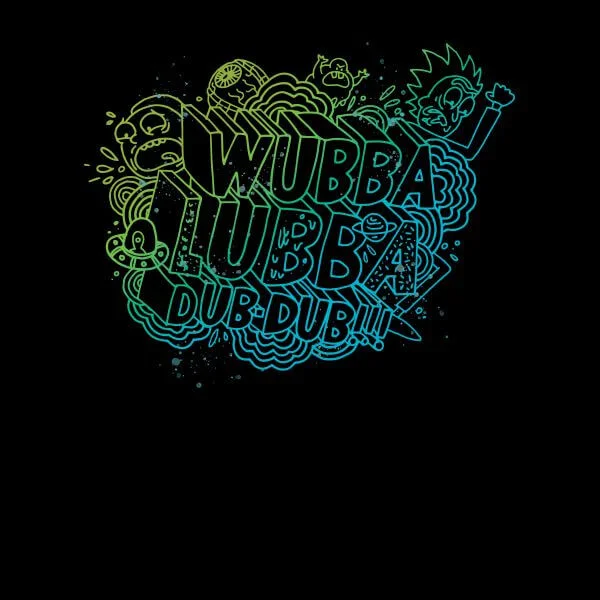 Rick and Morty Wubba Lubba Dub Dub Women's T-Shirt - Black