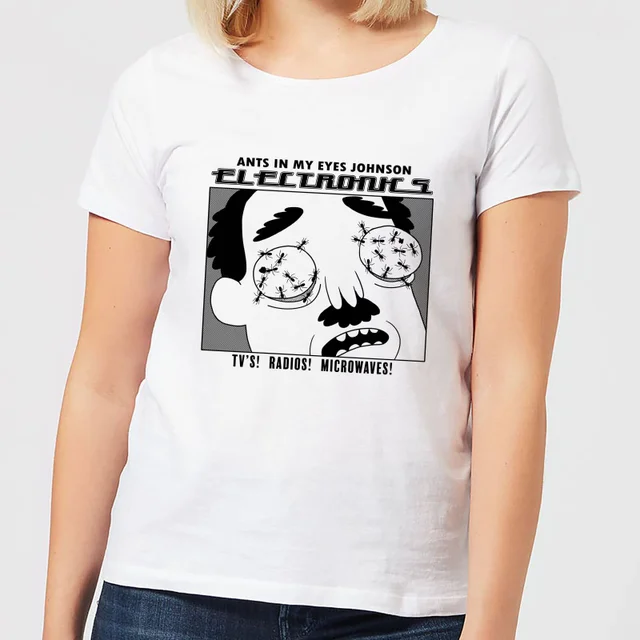 Rick and Morty Ants In My Eyes Women's T-Shirt - White