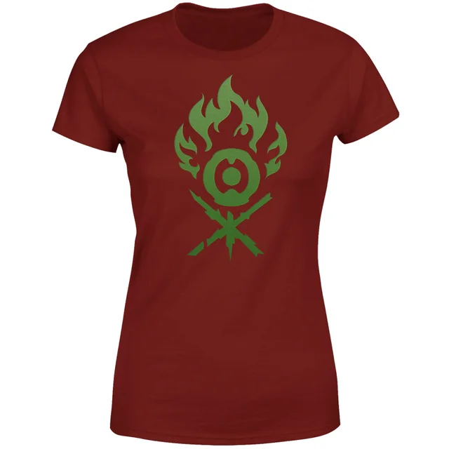 Magic The Gathering Gruul Symbol Women's T-Shirt - Burgundy