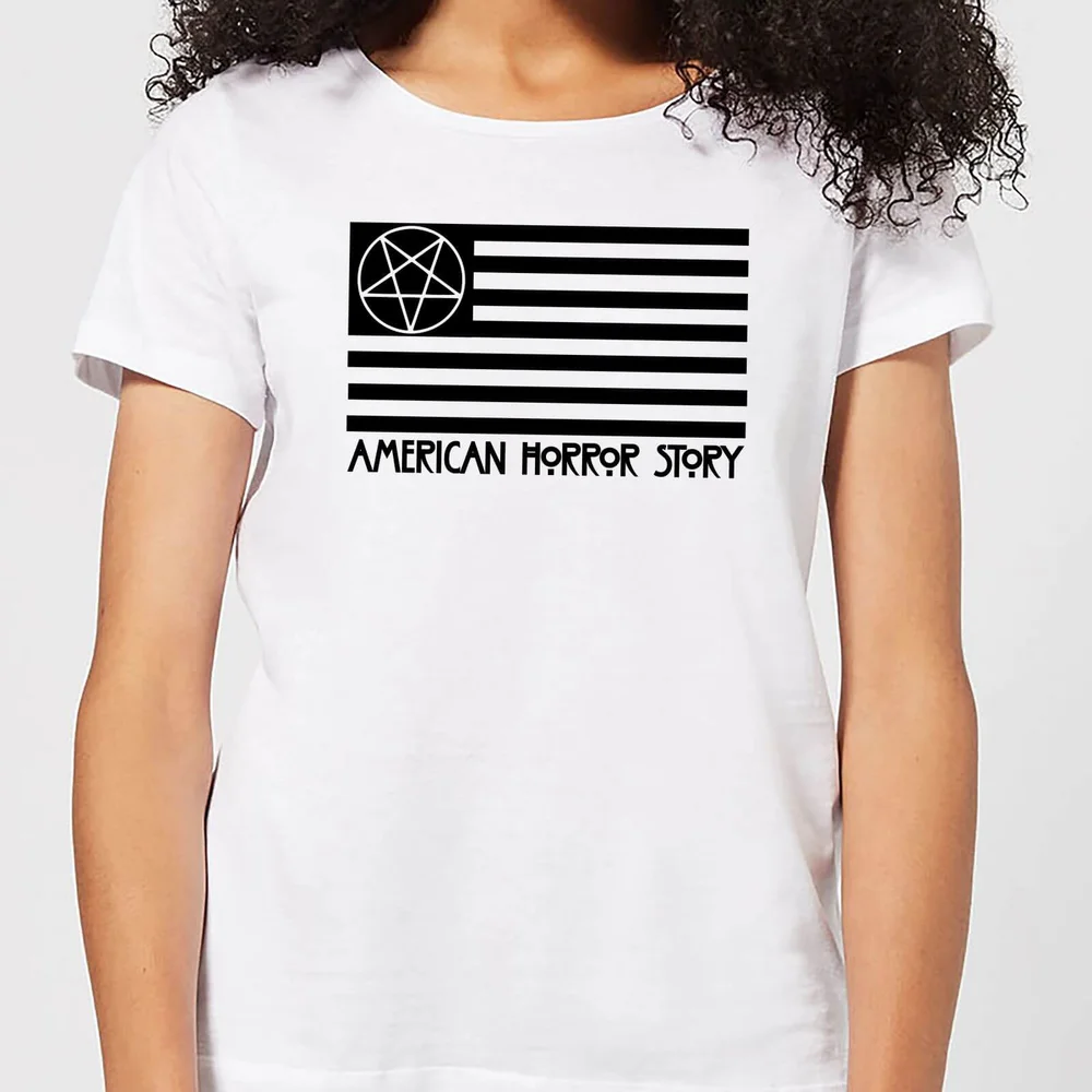 American Horror Story Black Flag Pentagram Women's T-Shirt - White - XS - White Image 1