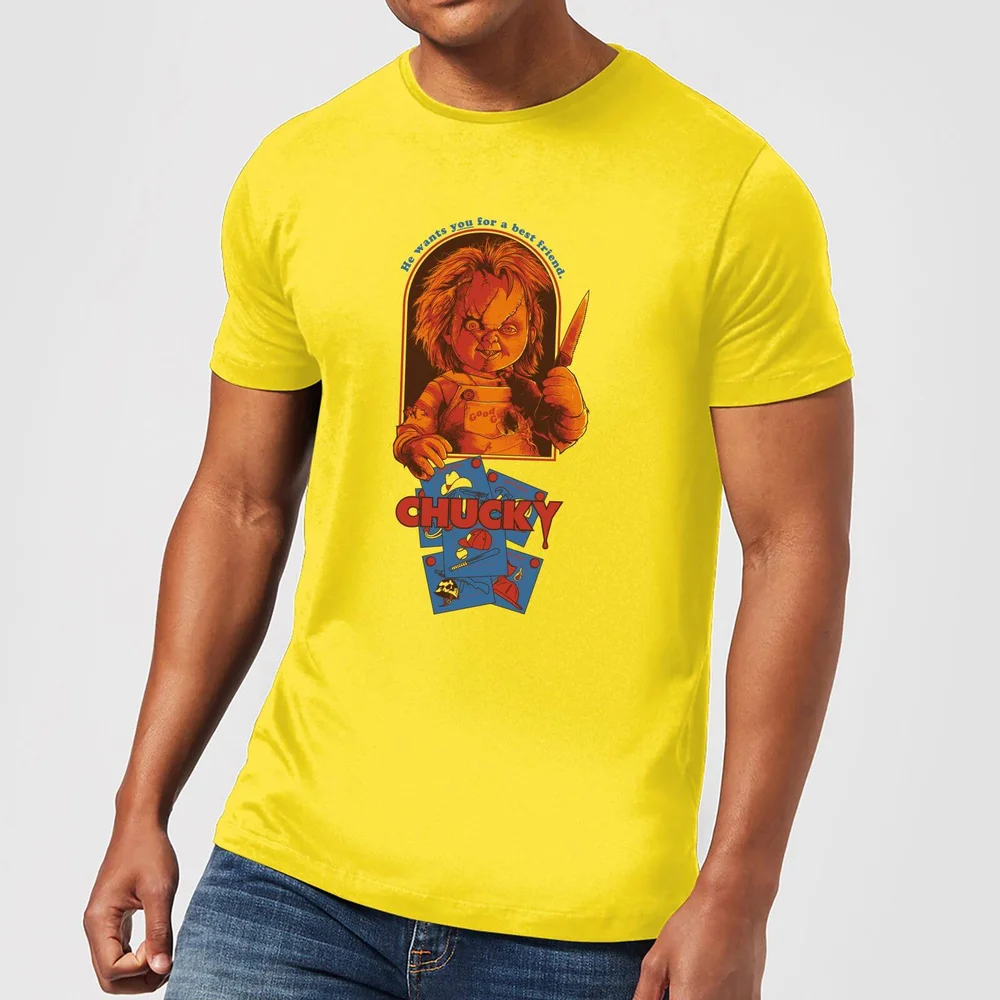 Chucky Out Of The Box Men's T-Shirt - Yellow - S Image 1