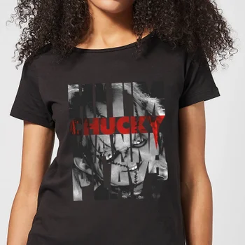Chucky Typographic Women's T-Shirt - Black