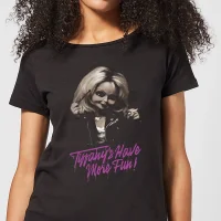 Chucky Tiffanys Have More Fun Women's T-Shirt - Black - undefined undefined