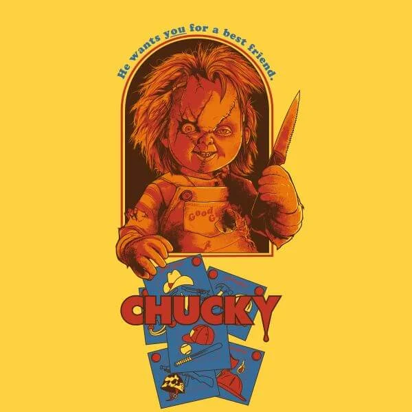 Chucky Out Of The Box Women's T-Shirt - Yellow
