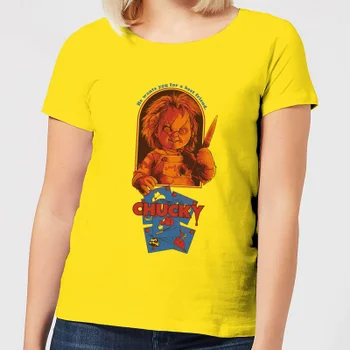 Chucky Out Of The Box Women's T-Shirt - Yellow