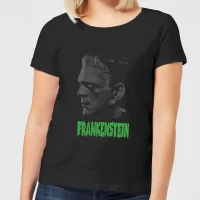 Universal Monsters Frankenstein Greyscale Women's T-Shirt - Black - undefined undefined