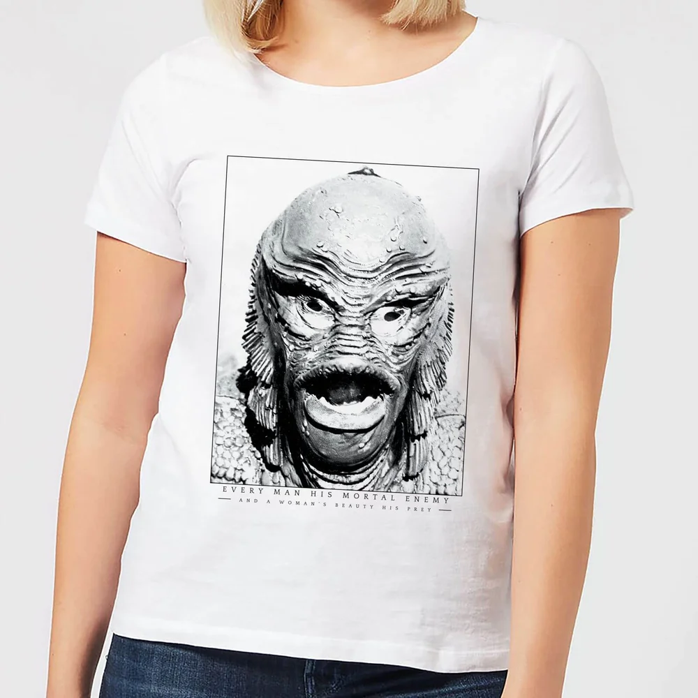 Universal Monsters Creature From The Black Lagoon Portrait Women's T-Shirt - White - S Image 1