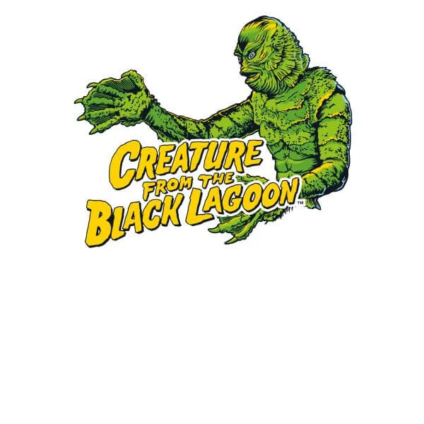Universal Monsters Creature From The Black Lagoon Crest Women's T-Shirt - White