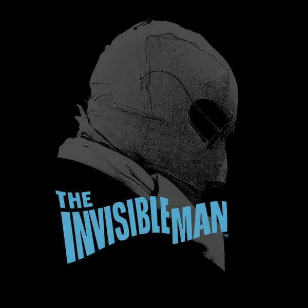 Universal Monsters The Invisible Man Greyscale Women's T-Shirt - Black