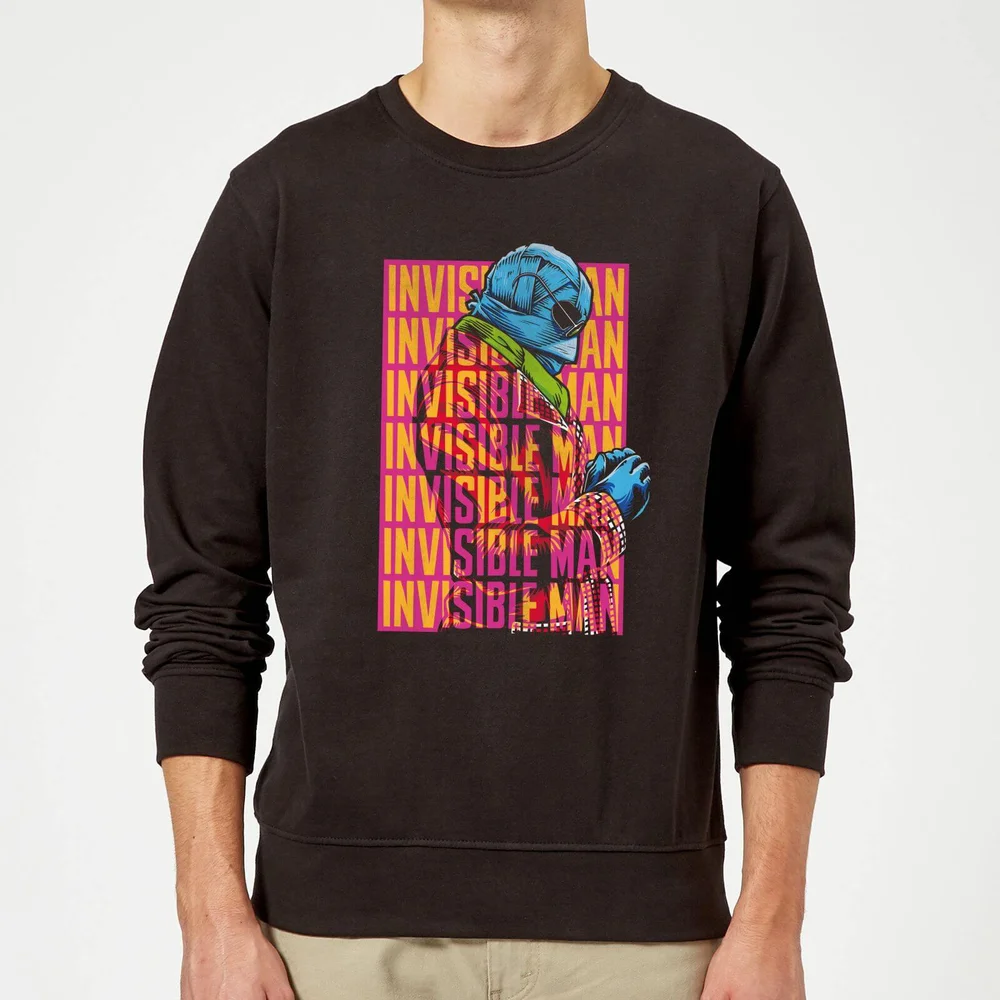 Universal Monsters Invisible Man Retro Sweatshirt - Black - S Image 1